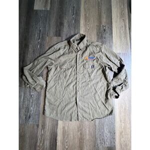 Tyndale Workwear Shirt Mens XL Olive Green AR FR Southern Electric Corp